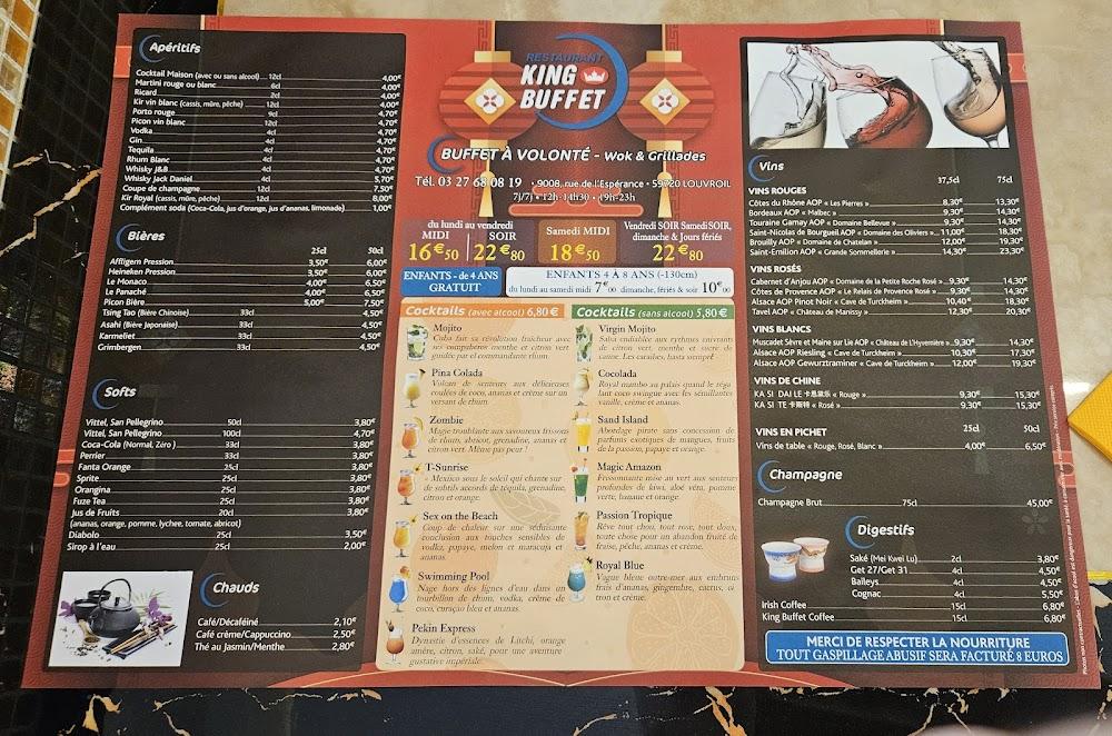 King Buffet - Menu Image 1