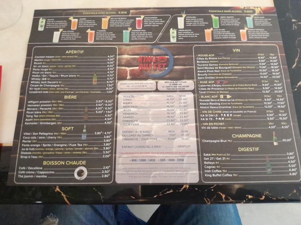 King Buffet - Menu Image 2