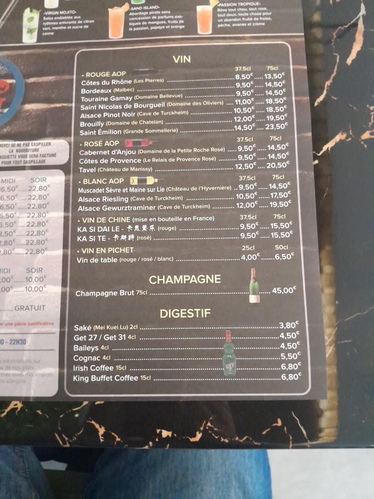 King Buffet - Menu Image 3